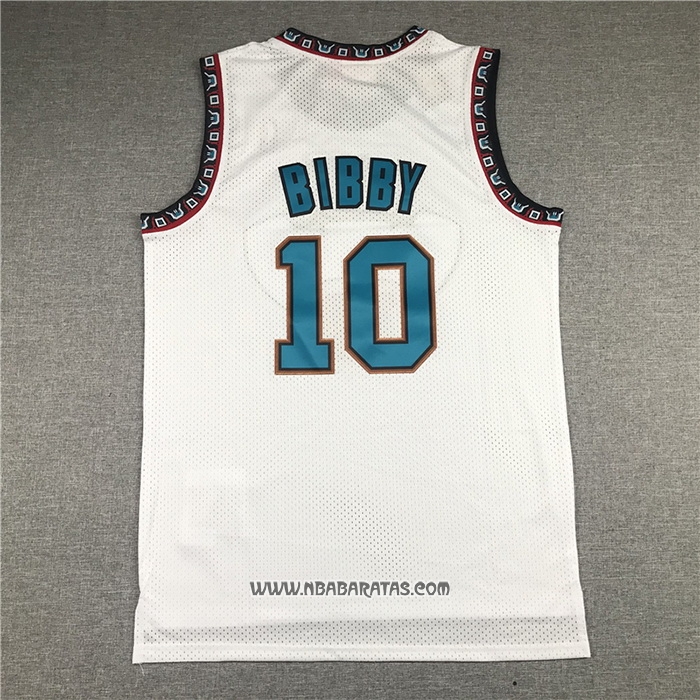 Camiseta Memphis Grizzlies Mike Bibby #10 Historic Retro Blanco